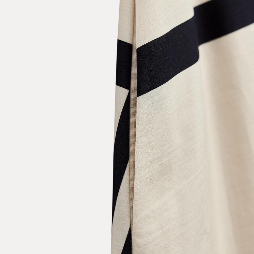 ZARA STRIPED POPLIN MIDI DRESS - Picture 11 of 13